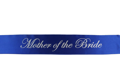 Sashes Hens Sash Party Bridal Electric Blue/Silver - Mother Of The Bride
