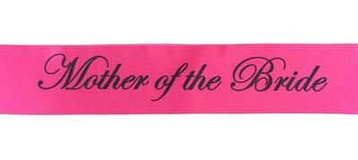 Sashes Hens Sash Party Bridal Hot Pink/Black - Mother Of The Bride
