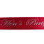 Sashes Hens Sash Party Bridal Hot Pink/Silver - Hen's Party