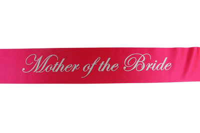 Sashes Hens Sash Party Bridal Hot Pink/Silver - Mother Of The Bride