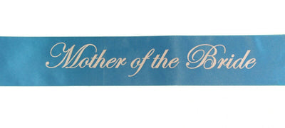 Sashes Hens Sash Party Bridal Light Blue/Silver - Mother Of The Bride
