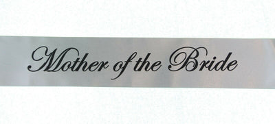 Sashes Hens Sash Party Bridal Silver/Black - Mother Of The Bride