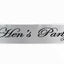 Sashes Hens Sash Party Bridal White/Black - Hen's Party