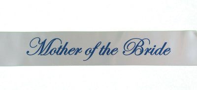 Sashes Hens Sash Party Bridal White/Blue - Mother Of The Bride