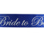 Sashes Hens Sash Party Electric Blue/Silver - Bride To Be