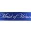 Sashes Hens Sash Party Electric Blue/Silver - Maid Of Honour