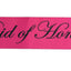 Sashes Hens Sash Party Hot Pink/Black - Maid Of Honour