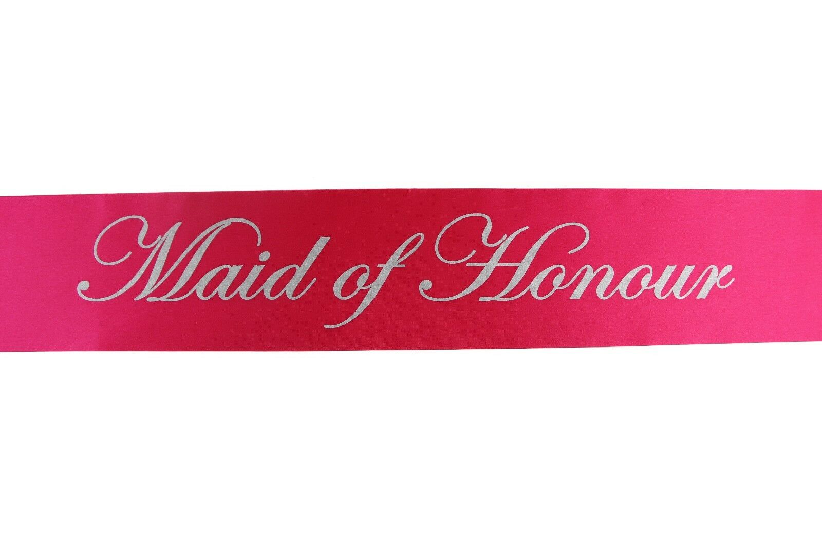 Sashes Hens Sash Party Hot Pink/Silver - Maid Of Honour