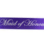 Sashes Hens Sash Party Purple/Silver - Maid Of Honour