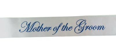 Sashes Hens Sash Party White/Blue - Mother Of The Groom