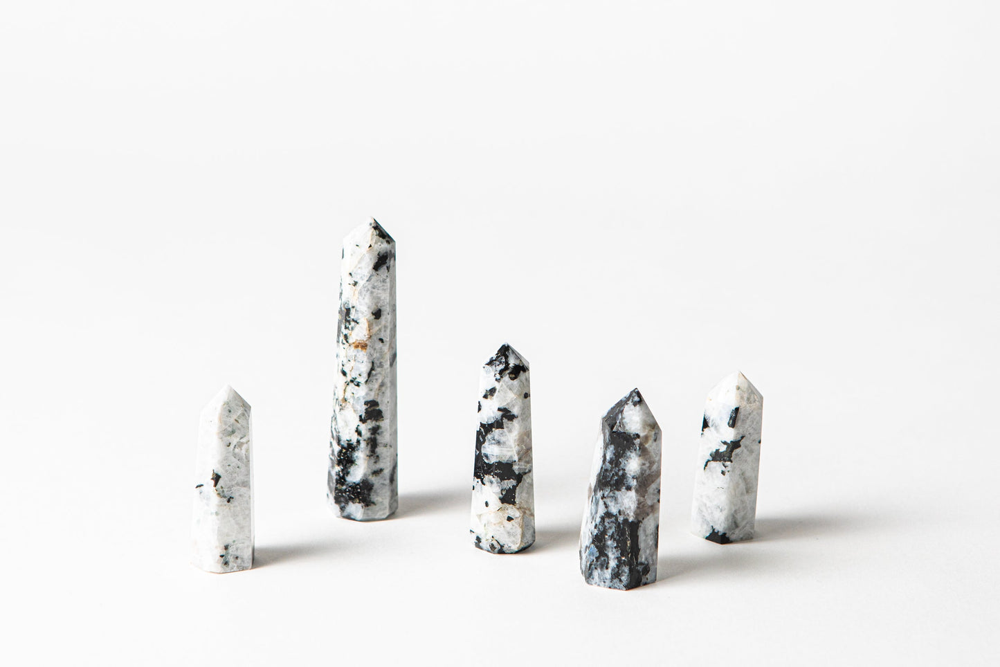 Scorpio Crystal Trio - Onyx, Smoky Quartz + Rainbow Moonstone