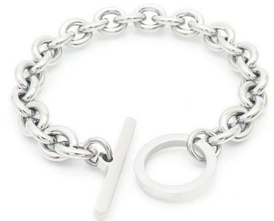 Chunky bar bracelet - silver – Tarnish Proof Jewellery