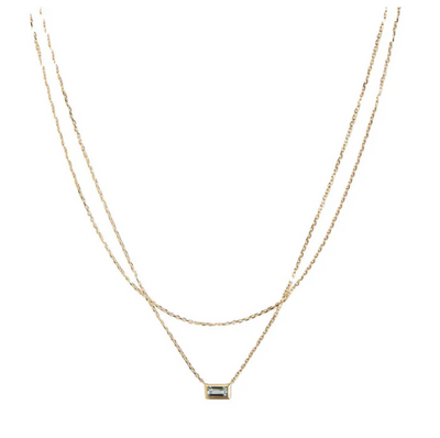 Seeing double gold necklace – Tarnish Proof Jewellery