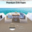 Seamanship EVA Foam Boat Flooring Decking Mat 240x90cm 6mm Diamond Taupe