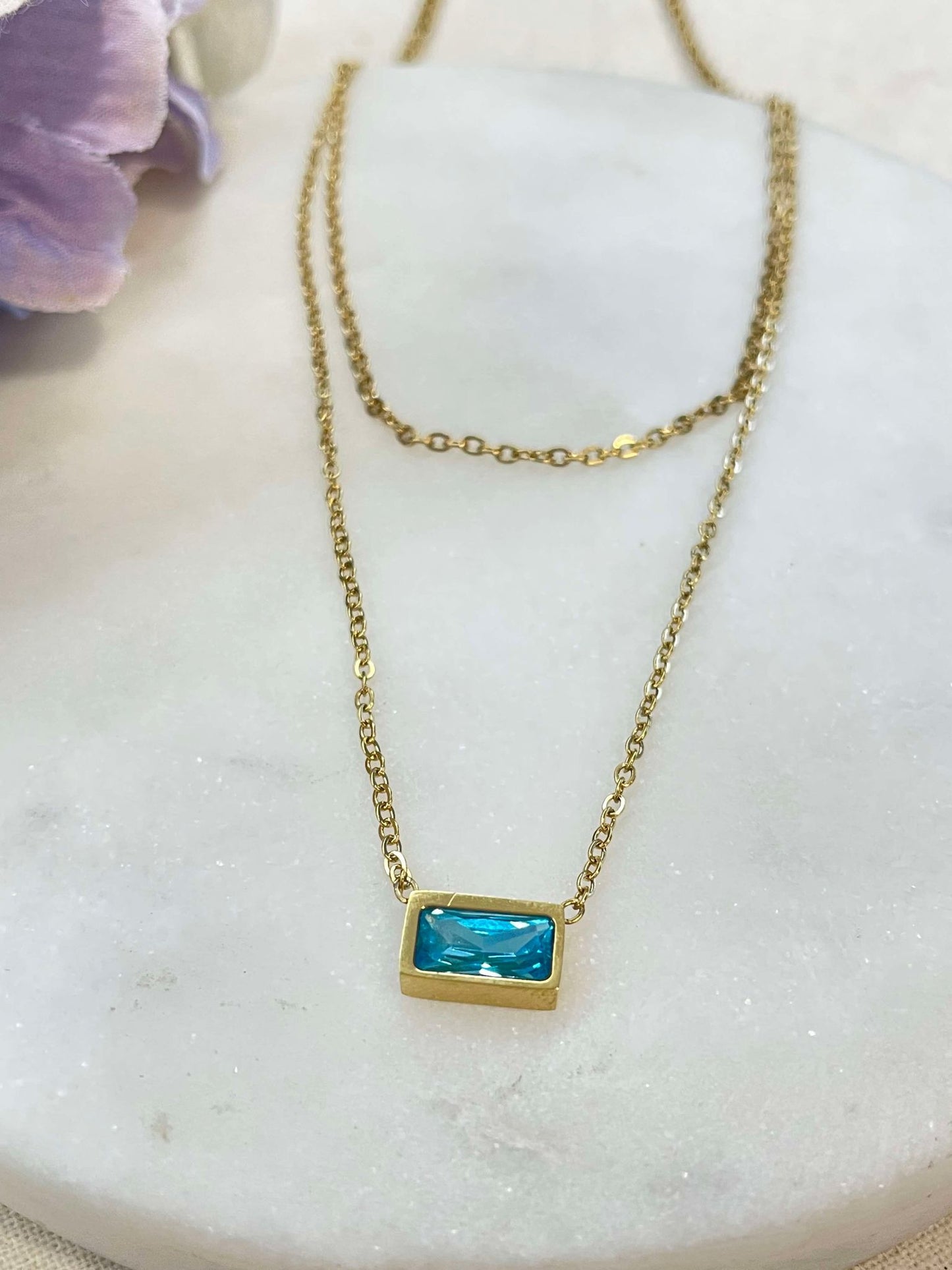 Seeing double gold necklace – Tarnish Proof Jewellery