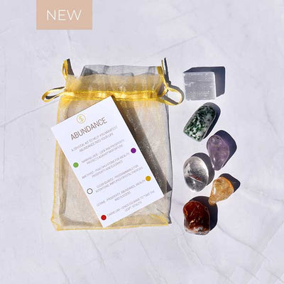 Silk Oil Of Morocco Crystal Kit with Selenite - Abundance