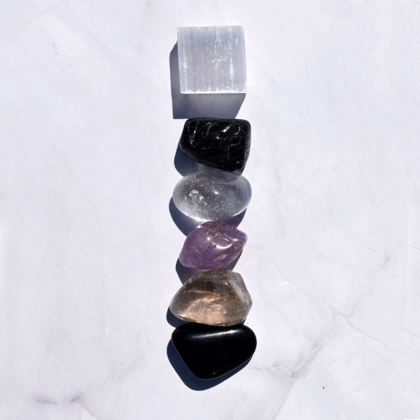 Silk Oil Of Morocco Crystal Kit with Selenite - Protection