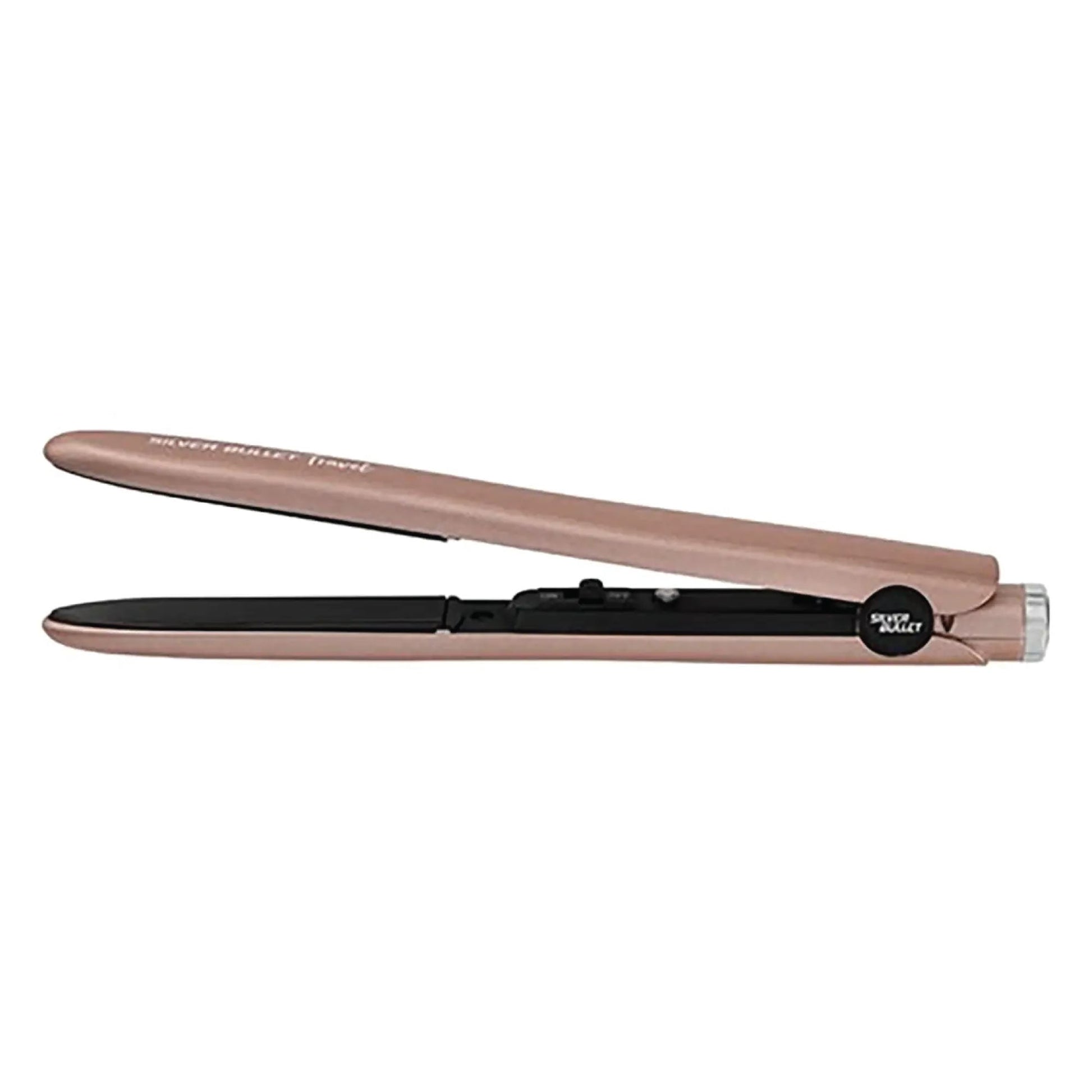 Silver Bullet Mini Hair Dryer and Straightener Iron Luxe Travel Set - Rose Gold