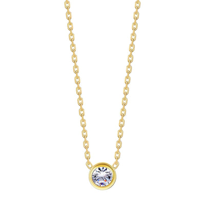 Silver Gem Gold Necklace – Tarnish Proof Jewellery