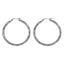 Silver twisted rope hopes – Tarnish Proof Jewellery