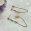 Single chain bling earring – Tarnish Proof Jewellery
