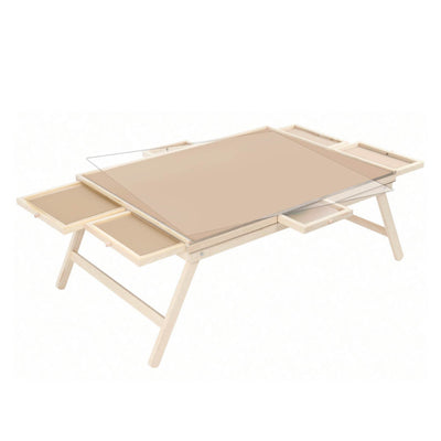 Social Hike 1500pcs Puzzle Board Table 6 Drawer with Cover - Wooden Folding Legs