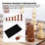 Social Hike 2 in 1 Magnetic Wooden Chess and Checkers Set - Portable Game Board