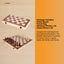 Social Hike 2 in 1 Magnetic Wooden Chess and Checkers Set - Portable Game Board