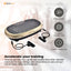 Social Hike 60cm Vibration Plate Machine Full Body Exercise Platform Gold