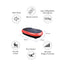 Social Hike Red Mini Vibration Plate - Vibrating Exercise Machine Platform