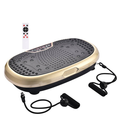 Social Hike Gold Mini Vibration Plate - Vibrating Exercise Machine Platform