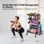 Social Hike Gym Equipment Storage Rack on Wheels - Dumbbells Weights Stand