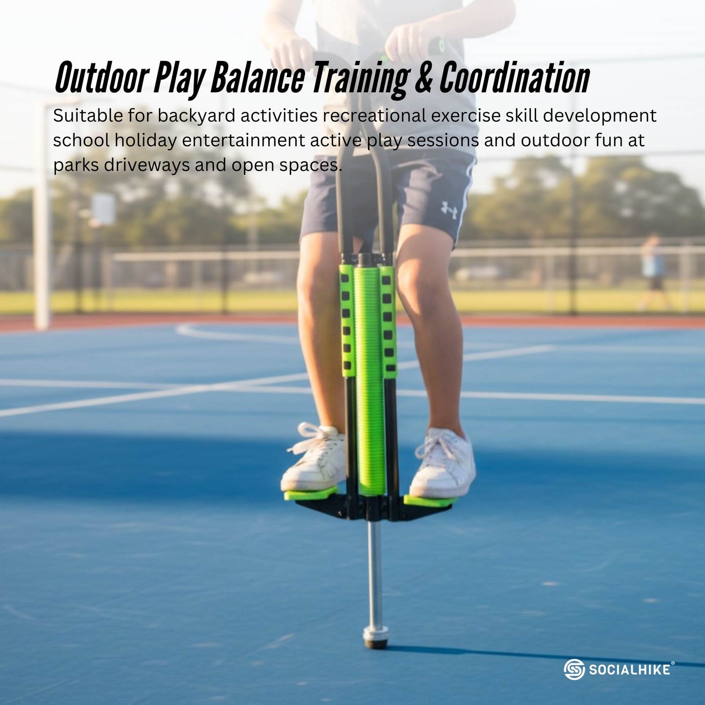 Social Hike Pogo Stick for Kids and Teenagers Jumping Hopper Outdoor Toy
