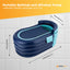Social Hike Portable Bathtub and Wireless Pump - Inflatable Adult Tub Blue