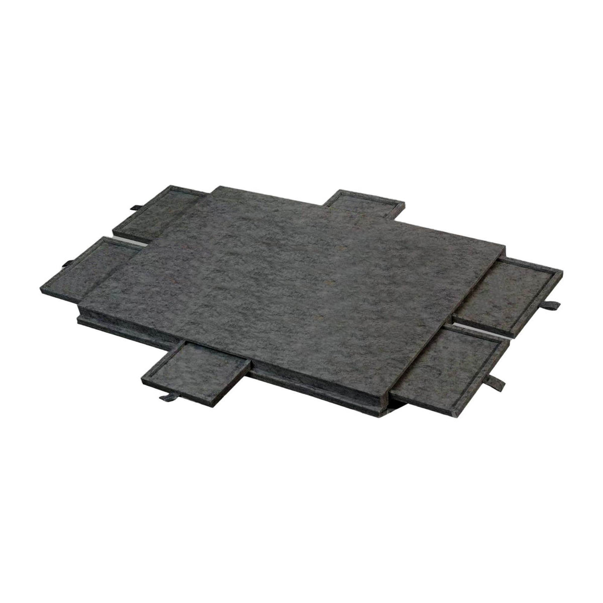 Social Hike Puzzle Board 1000 pcs - Felt Tilt Portable Cover Drawers Grey