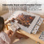 Social Hike Puzzle Board 1000 pcs - Felt Tilt Portable Cover Drawers Silver