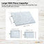 Social Hike Puzzle Board 1500 pcs - Felt Tilt Portable Cover Drawers Silver