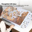 Social Hike Puzzle Board 1500 pcs - Felt Tilt Portable Cover Drawers Silver