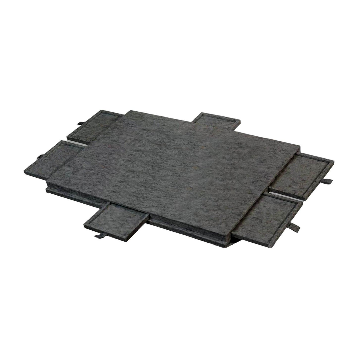 Social Hike Puzzle Board 1500 pcs - Felt Tilting Portable Cover + Drawers Grey