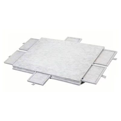 Social Hike Puzzle Board 1500 pcs - Felt Tilting Portable Cover + Drawers Silver