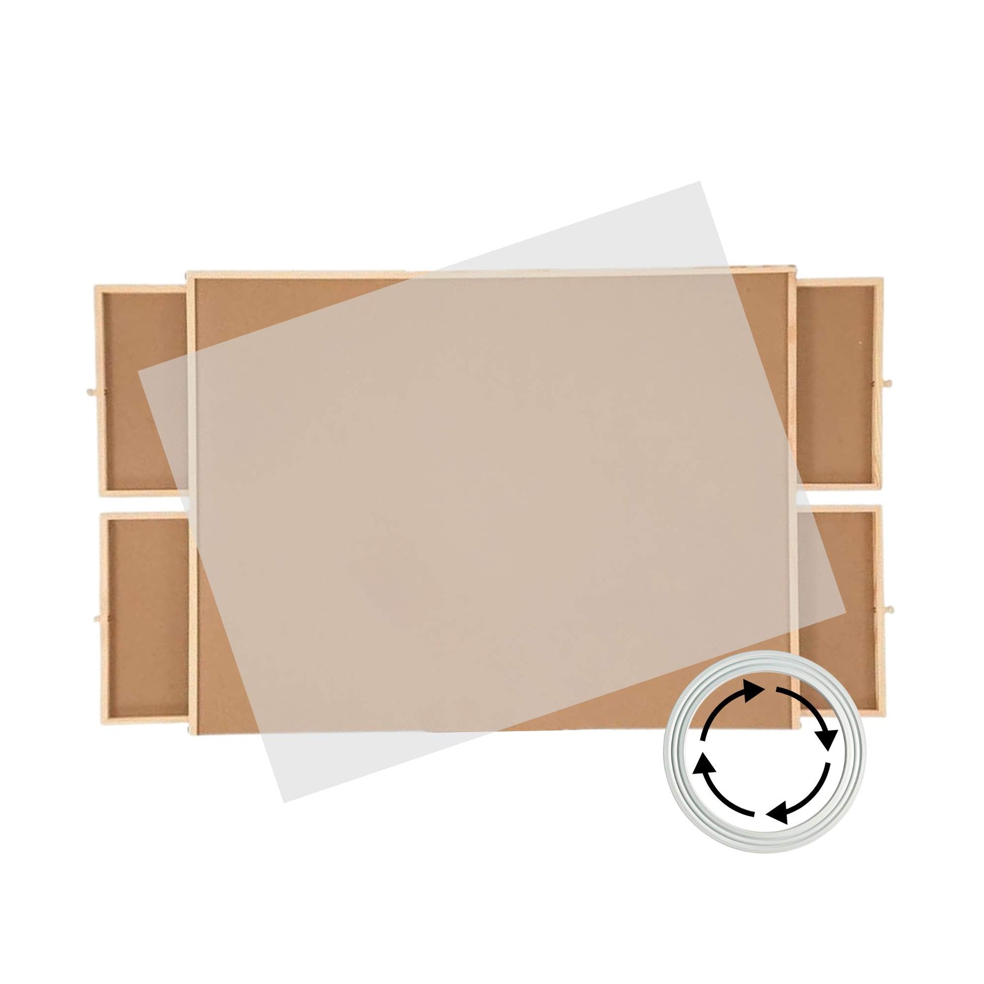 Social Hike Puzzle Board 1500 pcs - Rotating Tabletop with 4 Drawers and Cover