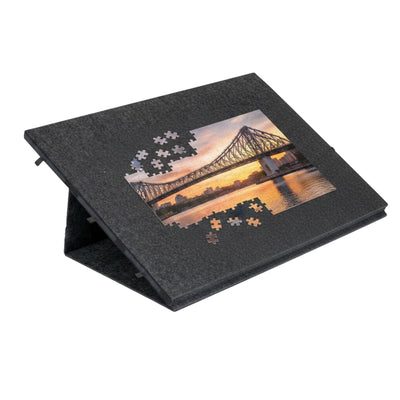 Social Hike Puzzle Board 2000 pcs - Felt Folding Portable Cover and Drawers Grey