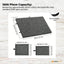 Social Hike Puzzle Board - Felt Tilting Portable Cover + Drawers Grey