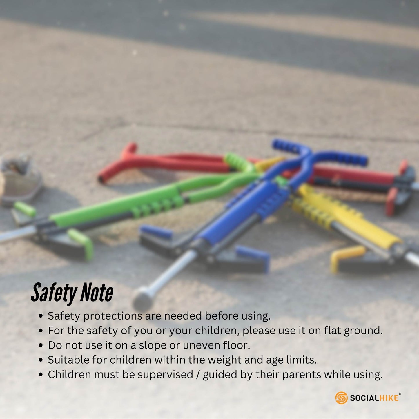 Social Hike Red Pogo Stick - Kids Jumping Jackhammer Exercise Hopper Toy
