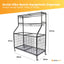 Social Hike Sports Equipment Storage Organiser Trolley on Wheels - Garage Basket