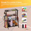 Social Hike Sports Equipment Storage Organiser with Side Rack Garage Trolley