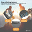 Social Hike Step-Inflating Camping Mattress Lightweight Waterproof Sleeping Grey