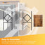 Social Hike Turntable Player Stand & Vinyl LP Record Album Storage - Black Metal