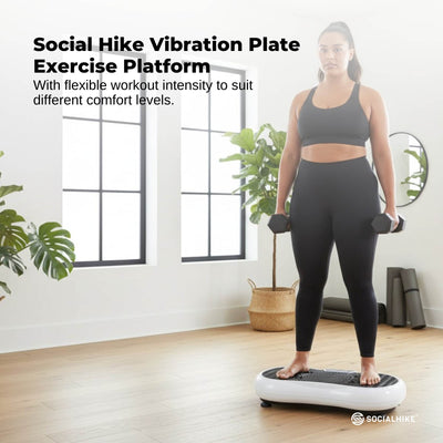 Social Hike Vibration Machine Home Exercise Platform - Vibrating Workout Plate
