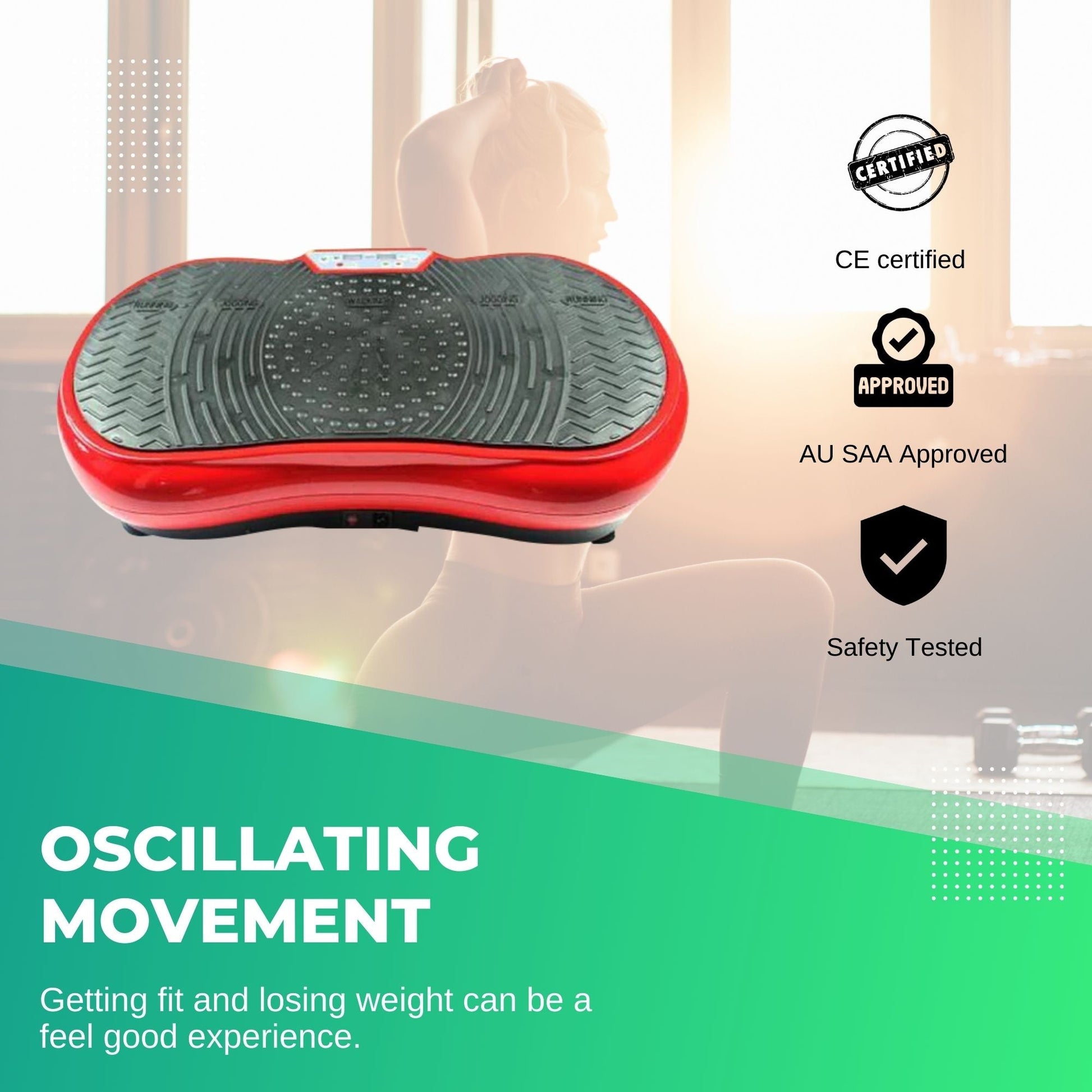 Social Hike Vibration Machine Home Exercise Platform - Vibrating Workout Plate
